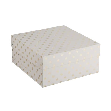 mason cash metallic cake box|Mason Cash 10 Inch Metallic Cake Box.